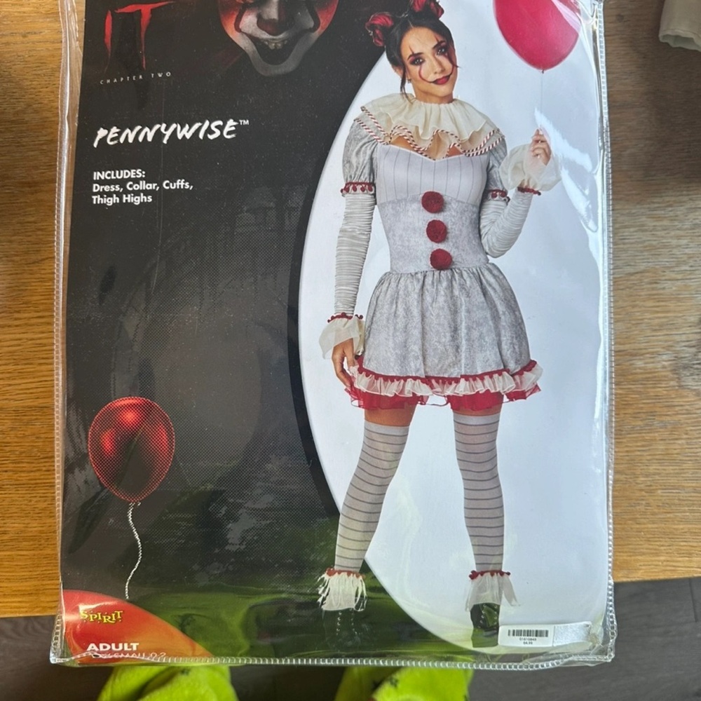 Spirit Pennywise Kids Costume - Gray and Red